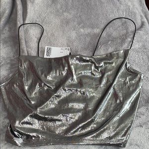 a cute crop blouse top